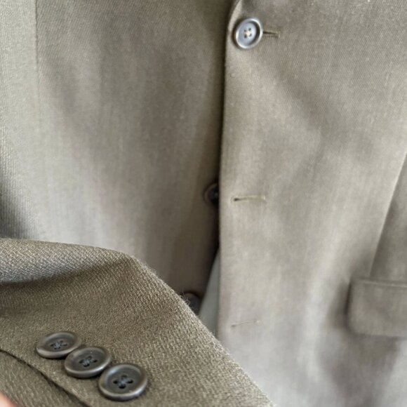 Ultimo Uomo Suit Jacket Mens Brown Green Blazer Size Unknown Measurements Listed - Picture 3 of 9